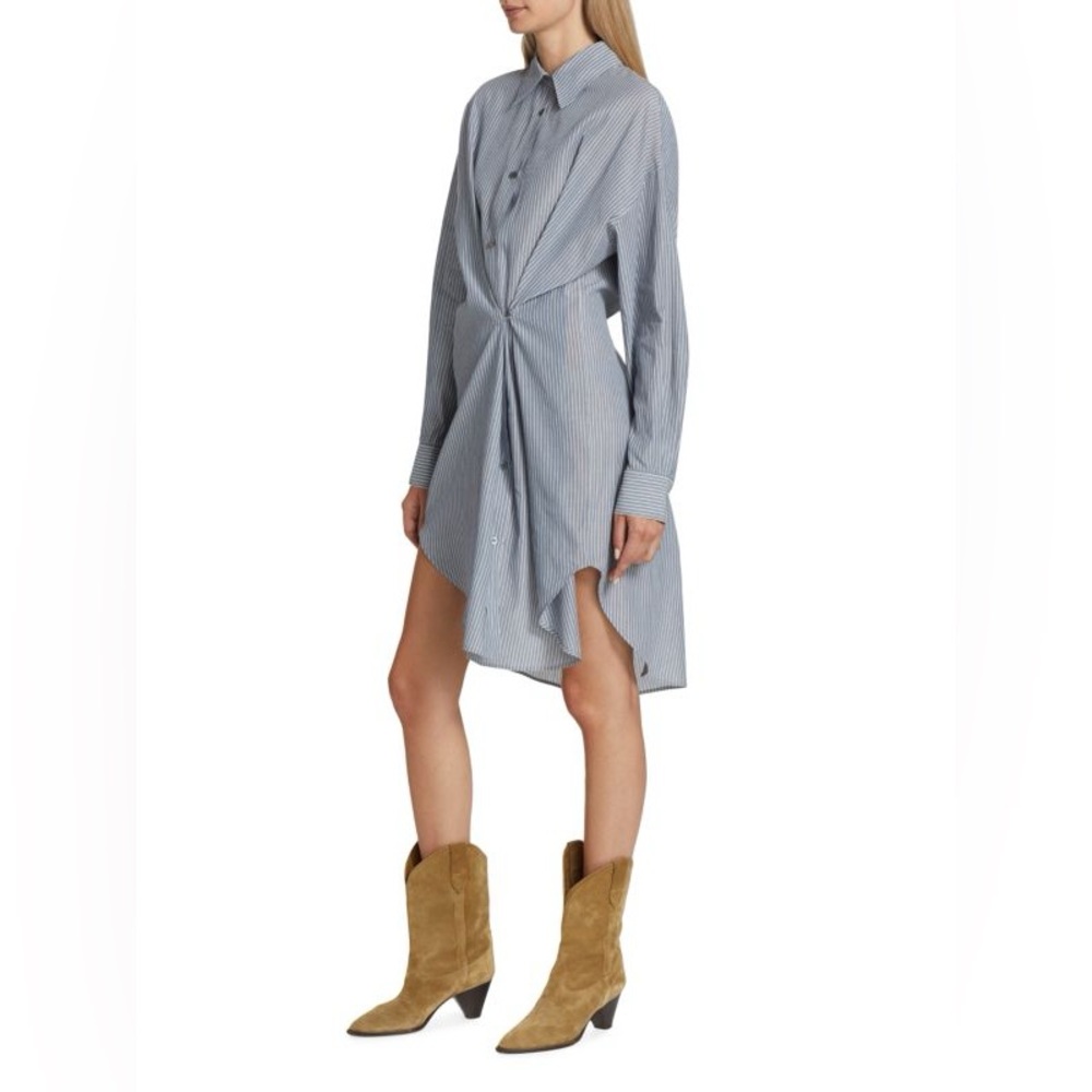 Isabel Marant Etoile Seen Blue Cotton Poplin Shirt Dress size 36 (fits 4-6)